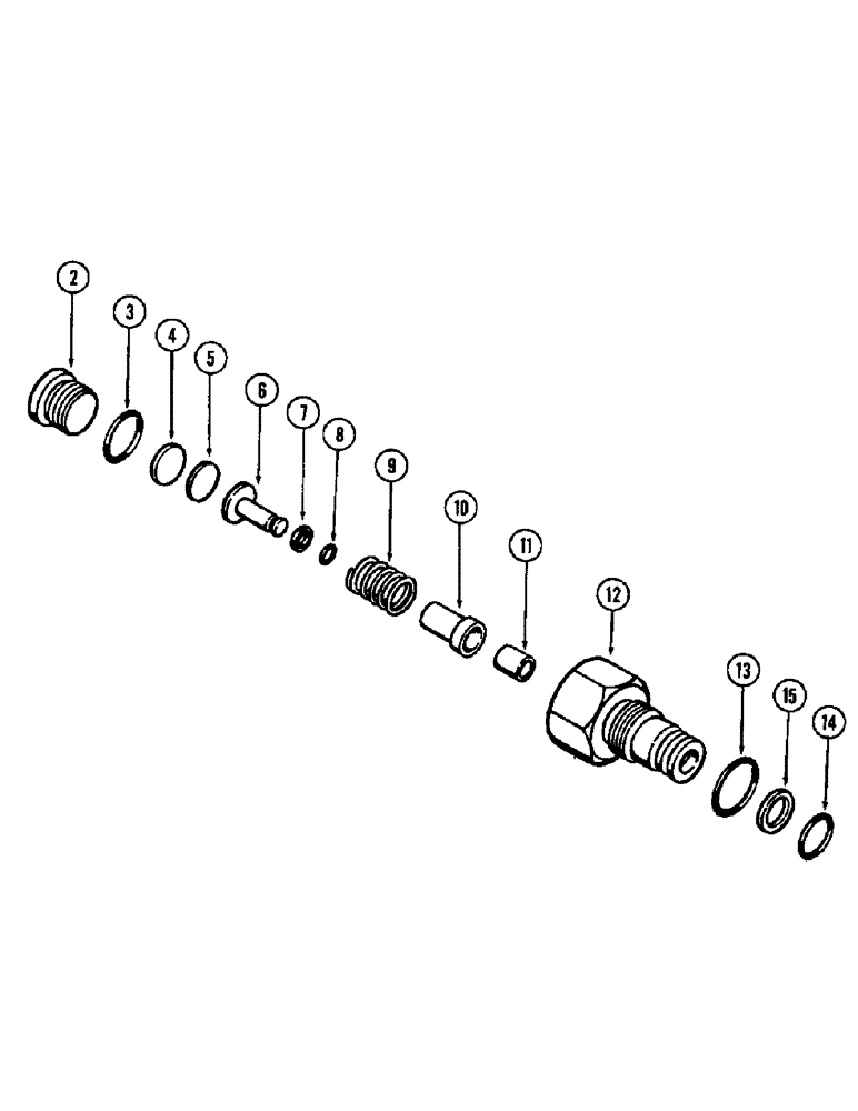 Схема запчастей Case 680CK - (262) - D44766 CARTRIDGE (35) - HYDRAULIC SYSTEMS