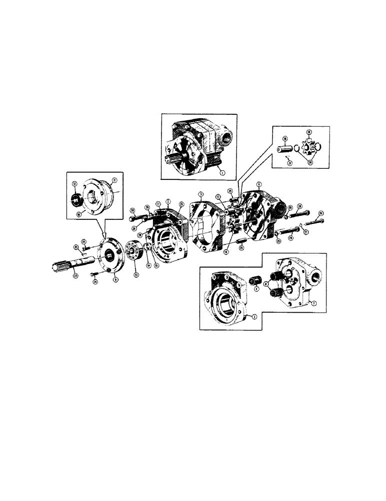 Схема запчастей Case 520 - (112) - 31615 HYDRAULIC PUMP, 15 G.P.M. (07) - HYDRAULIC SYSTEM