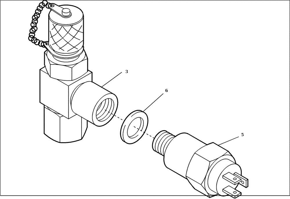 Схема запчастей Case 221D - (23.265[001]) - PRESSUR.SWITCH (OPTION) (S/N 581101-UP) (35) - HYDRAULIC SYSTEMS