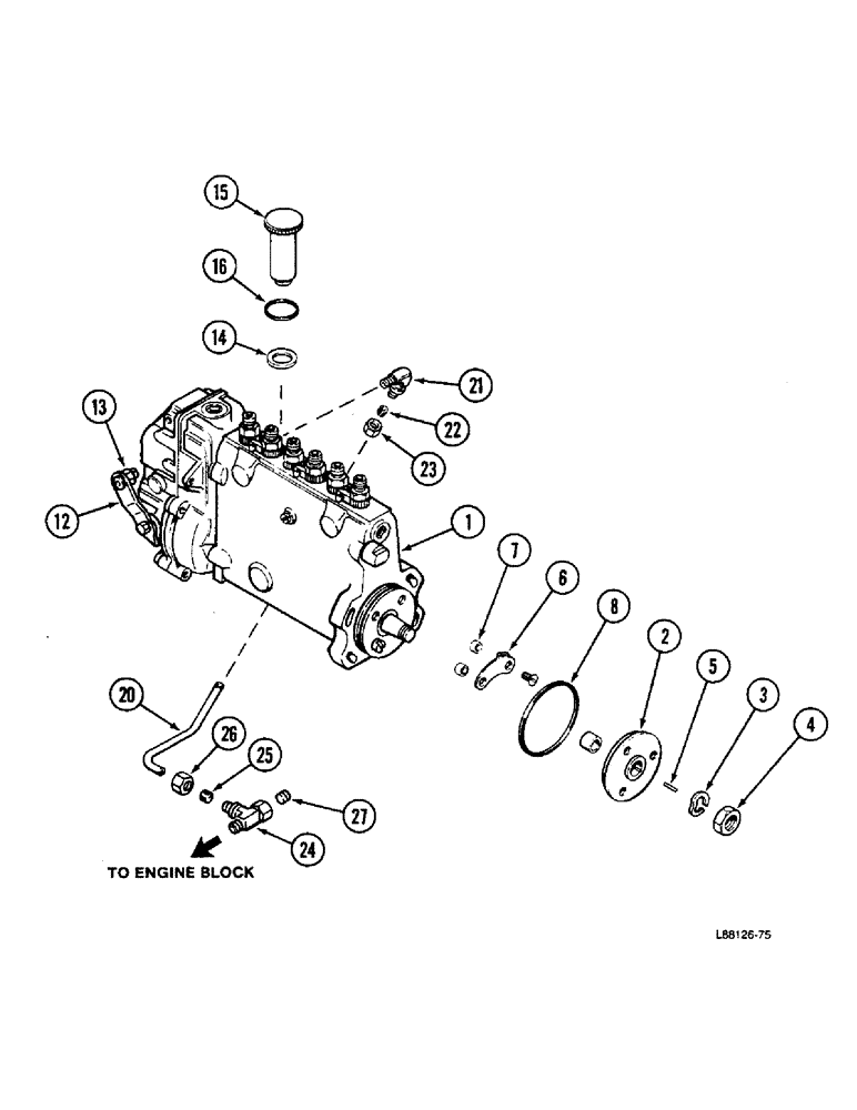 Схема запчастей Case W36 - (3-68) - FUEL INJECTION PUMP, 504BDTI ENGINE (03) - FUEL SYSTEM