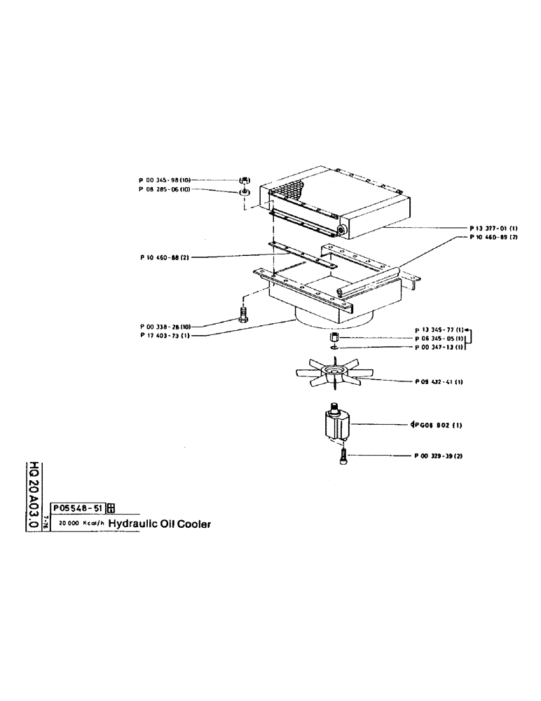 Схема запчастей Case 160CL - (65) - HYDRAULIC OIL COOLER (07) - HYDRAULIC SYSTEM