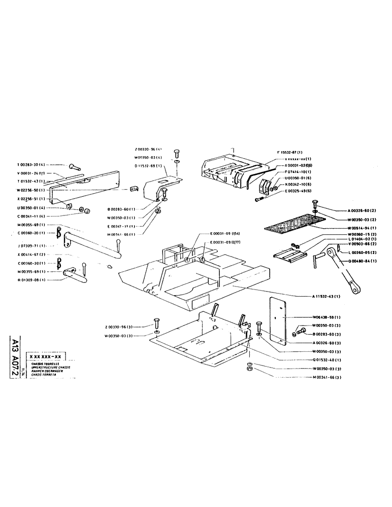 Схема запчастей Case LC80 - (007) - UPPERSTRUCTURE CHASSIS 