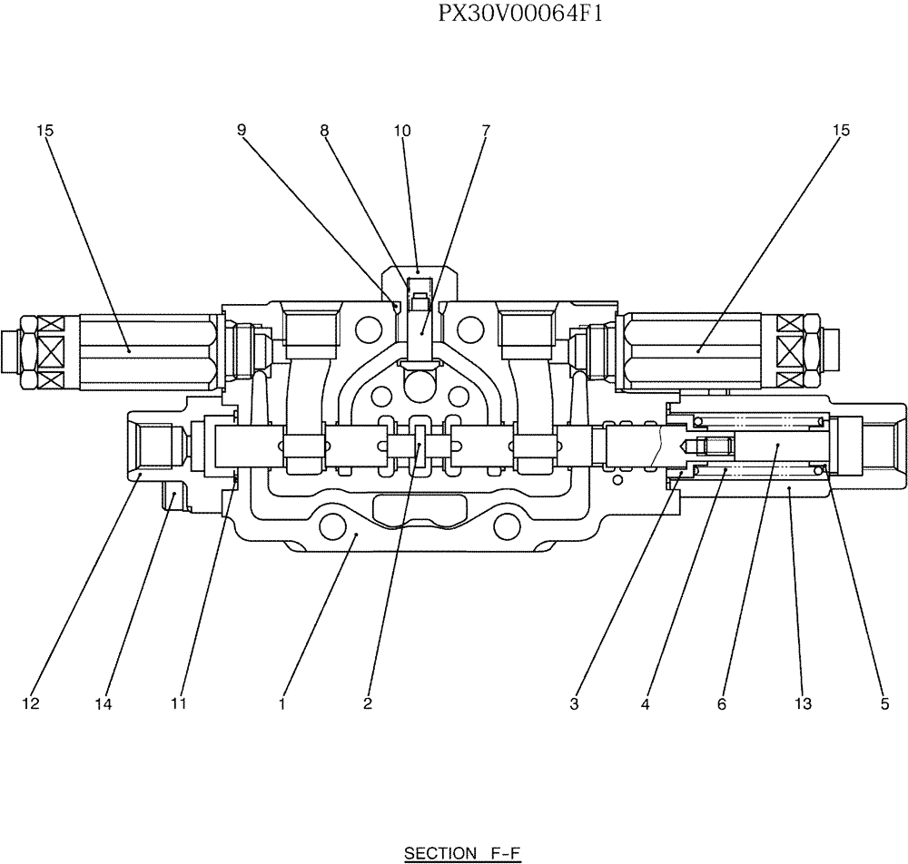 Схема запчастей Case CX27B - (07-004) - VALVE ASSY, CONTROL (SERVICE) (35) - HYDRAULIC SYSTEMS