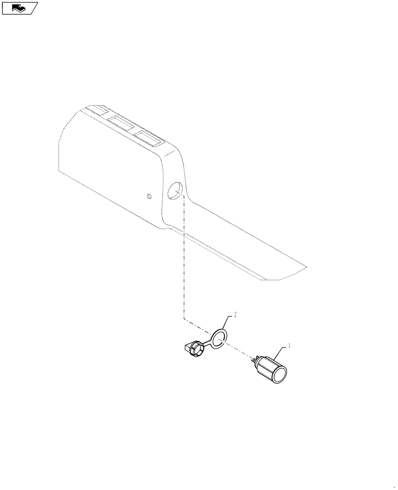 Схема запчастей Case SR220 - (55.510.BM[01]) - ELECTRICAL ASSEMBLY SOCKET NA (ALL CASE) (55) - ELECTRICAL SYSTEMS