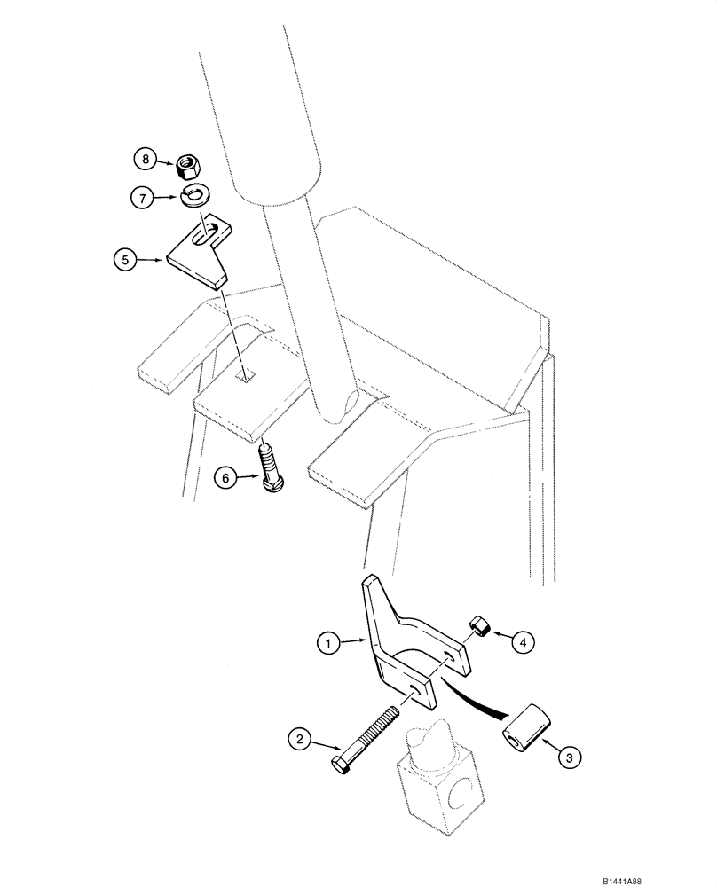 Схема запчастей Case 1845C - (09-02) - BUCKET LEVEL INDICATOR, - JAF0041367 (09) - CHASSIS/ATTACHMENTS