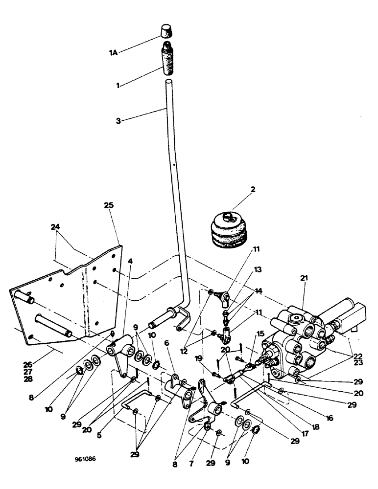 Схема запчастей Case 580G - (336) - LOADER CONTROLS - LIFT AND BUCKET SPOOLS (09) - CHASSIS/ATTACHMENTS