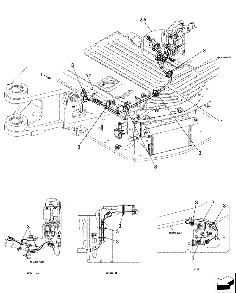 Схема запчастей Case CX31B - (01-098[00]) - HARNESS ASSY (55) - ELECTRICAL SYSTEMS