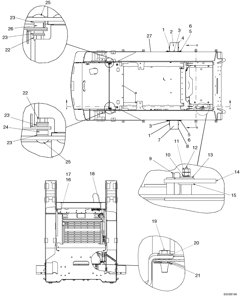 Схема запчастей Case 445CT - (09-11) - CHASSIS (445CT) (09) - CHASSIS