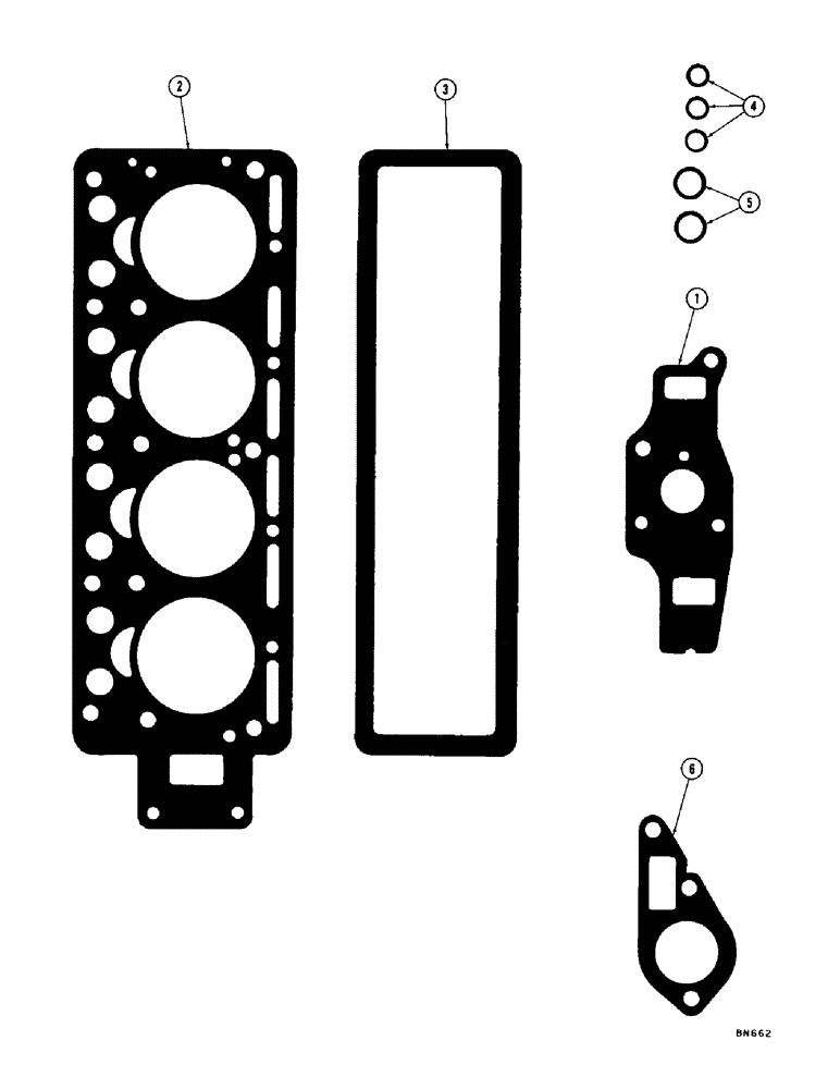 Схема запчастей Case 1000D - (022) - VALVE GRINDING GASKET SET (01) - ENGINE