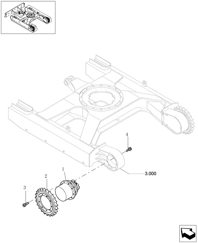 Схема запчастей Case CX27B - (3.010[01]) - MOTOR PROPEL (03) - Section 3