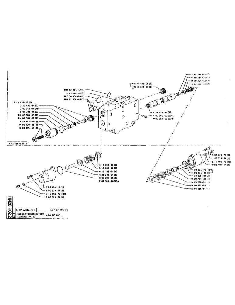 Схема запчастей Case 160CL - (218) - CONTROL VALVE (07) - HYDRAULIC SYSTEM