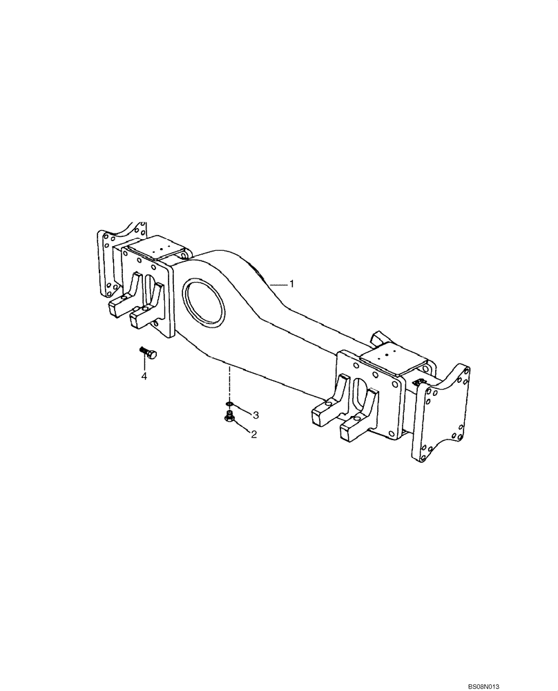 Схема запчастей Case 327B - (30A00000694[001]) - HOUSING, FRONT AXLE (P.I.N. HHD0327BN7PG57000 AND AFTER) (84180631) (11) - AXLES/WHEELS