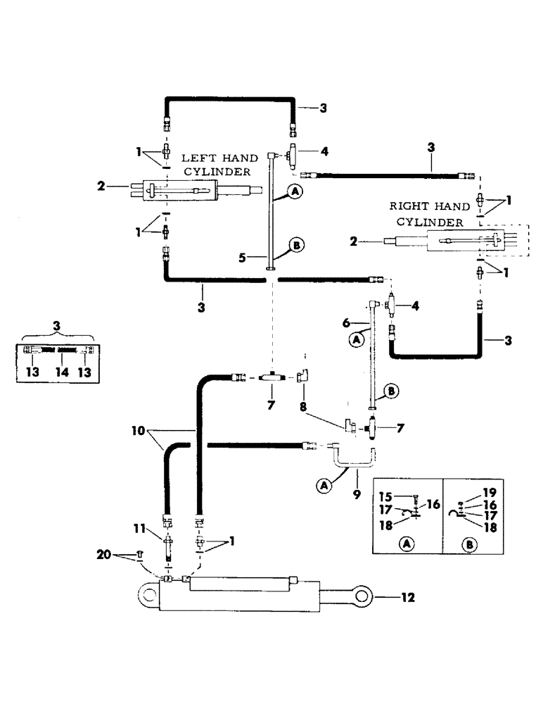 Схема запчастей Case 40YC - (J18) - 24" FELLER/BUNCHER HYDRAULICS, FROM "Y" BOOM TO GRAB ARM (07) - HYDRAULIC SYSTEM