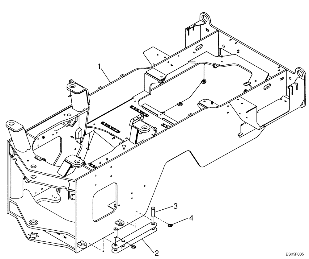 Схема запчастей Case 721D - (09-08B) - FRAME, REAR - IF USED (09) - CHASSIS