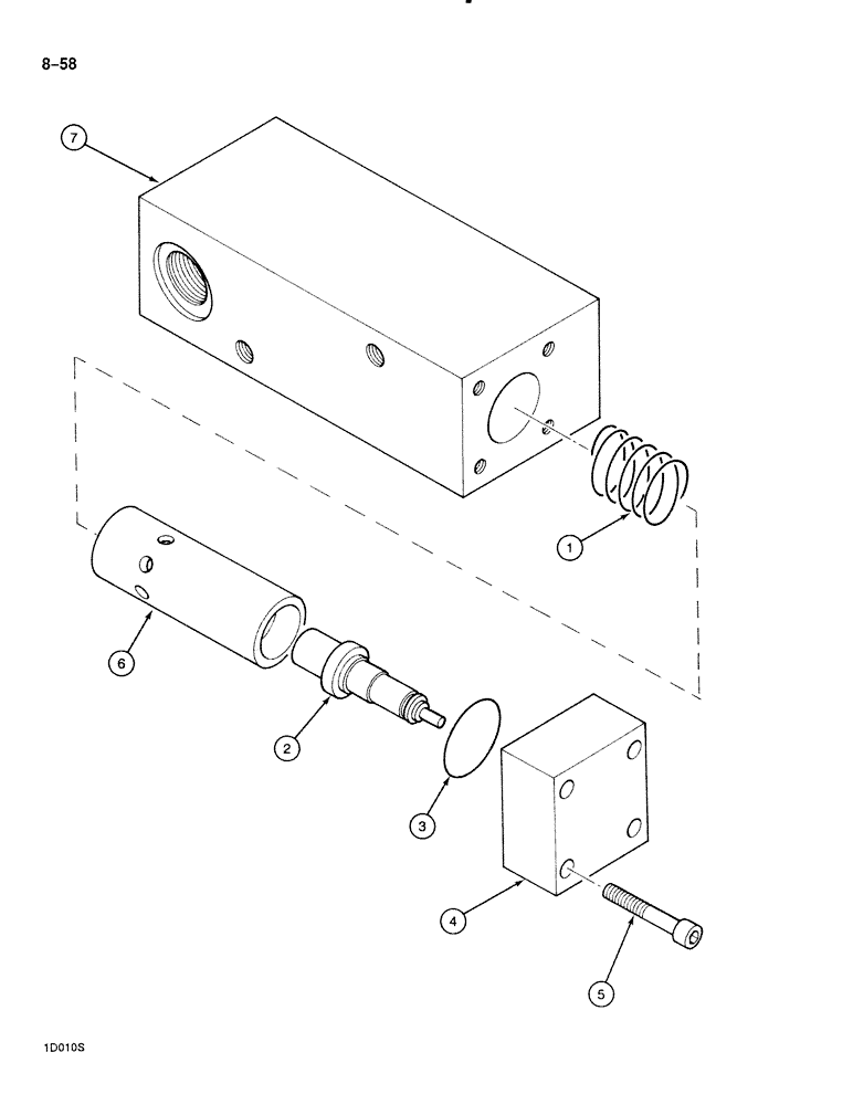 Схема запчастей Case 888 - (8-058) - THERMOSTAT-CONTROLLED VALVE (08) - HYDRAULICS