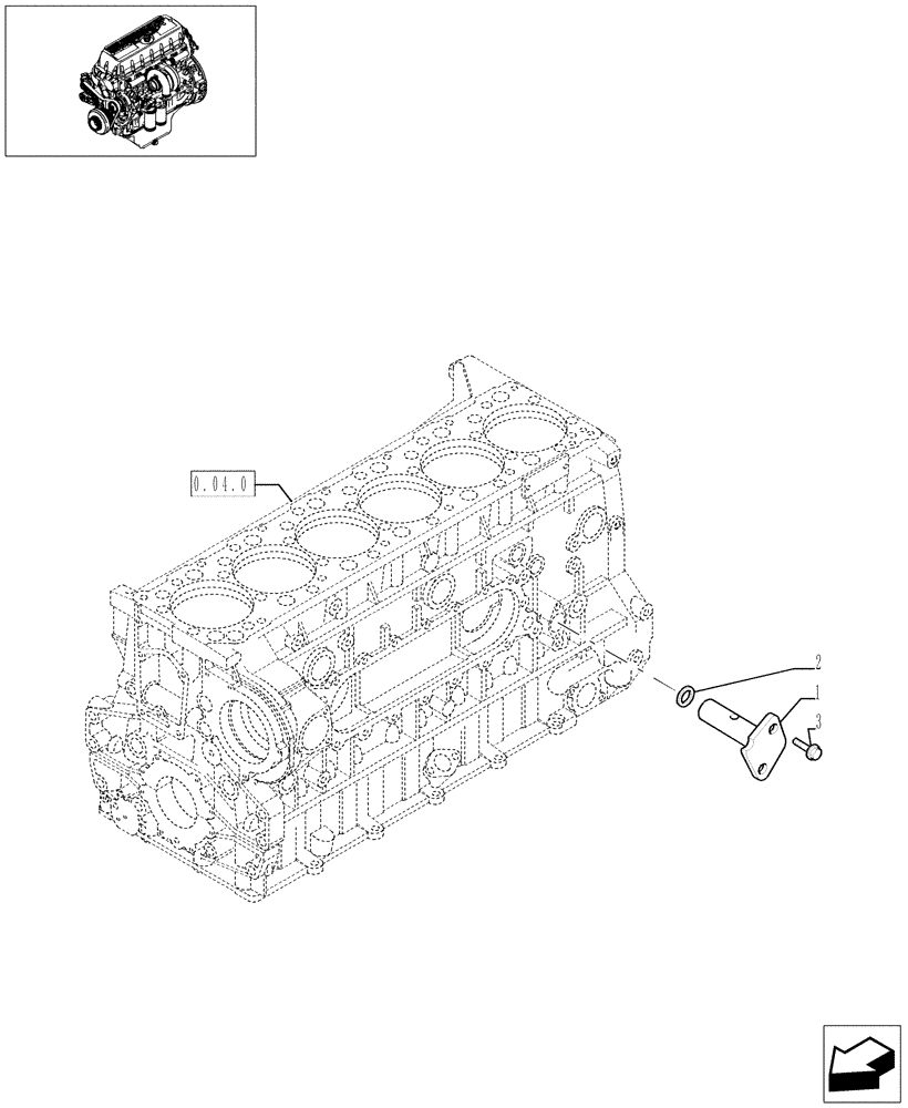 Схема запчастей Case F3AE0684L E906 - (0.30.3[01]) - OIL PRESSURE REGULATION VALVE (99459425) 