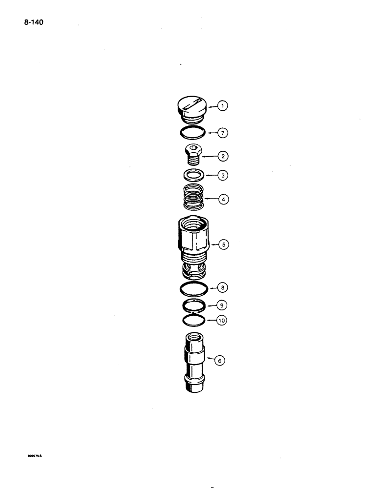 Схема запчастей Case 855D - (8-140) - D78449 ANTICAVITATION VALVE, CONTROL VALVE LIFT SECTIONS (08) - HYDRAULICS