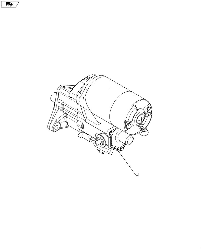 Схема запчастей Case 580SM - (55.201.03) - STARTER (55) - ELECTRICAL SYSTEMS