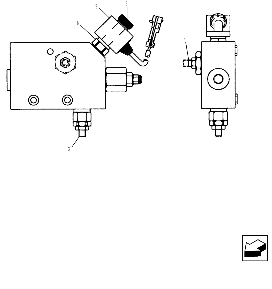 Схема запчастей Case 580SM - (35.726.09[04]) - VALVE ASSY - AUXILIARY UNI-DIRECTIONAL (WITH PILOT CONTROLS) (35) - HYDRAULIC SYSTEMS