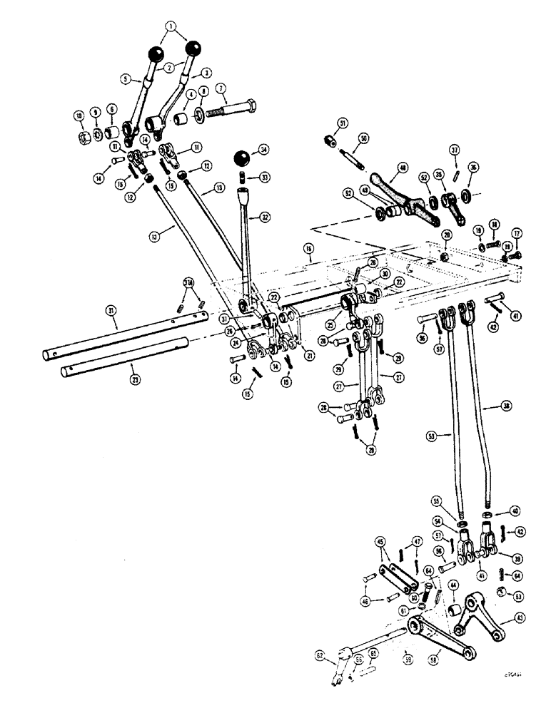 Схема запчастей Case W7E - (150) - TRANSMISSION CONTROLS (06) - POWER TRAIN