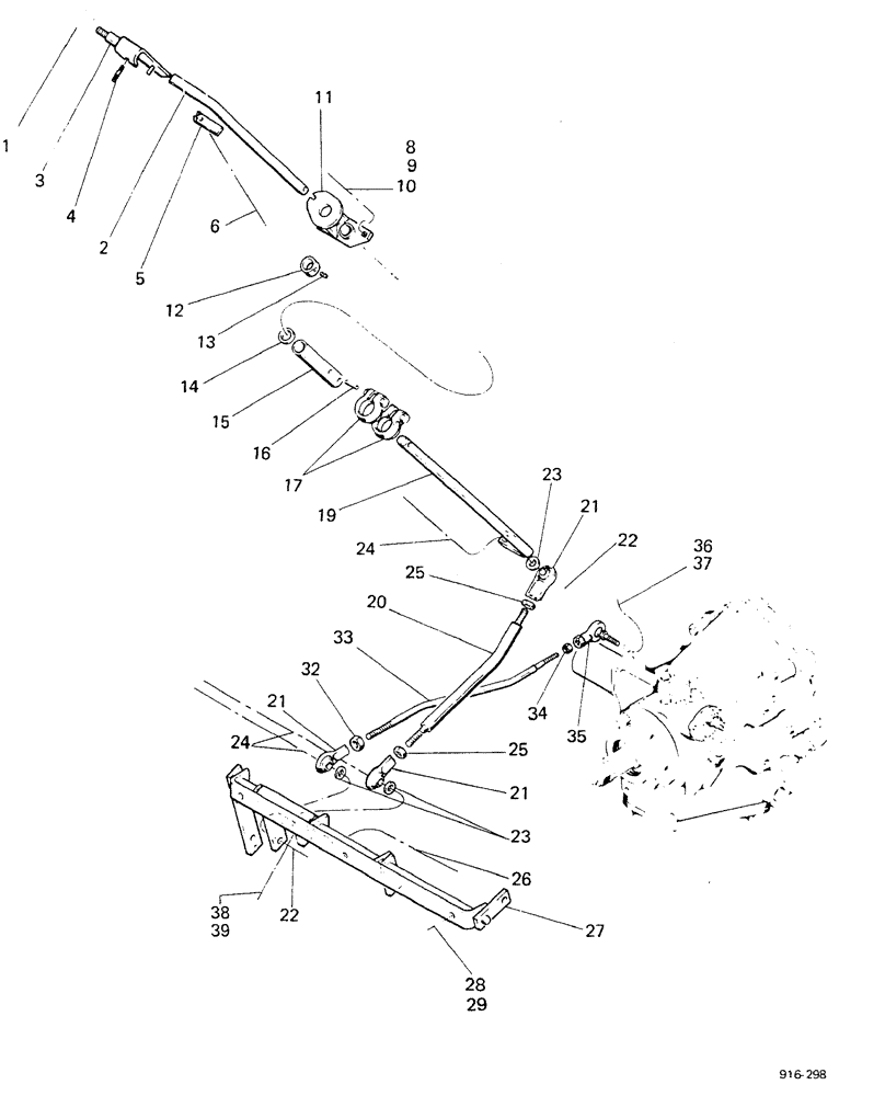 Схема запчастей Case 580F - (120) - SHUTTLE CONTROLS, POWER SHUTTLE MODELS (21) - TRANSMISSION