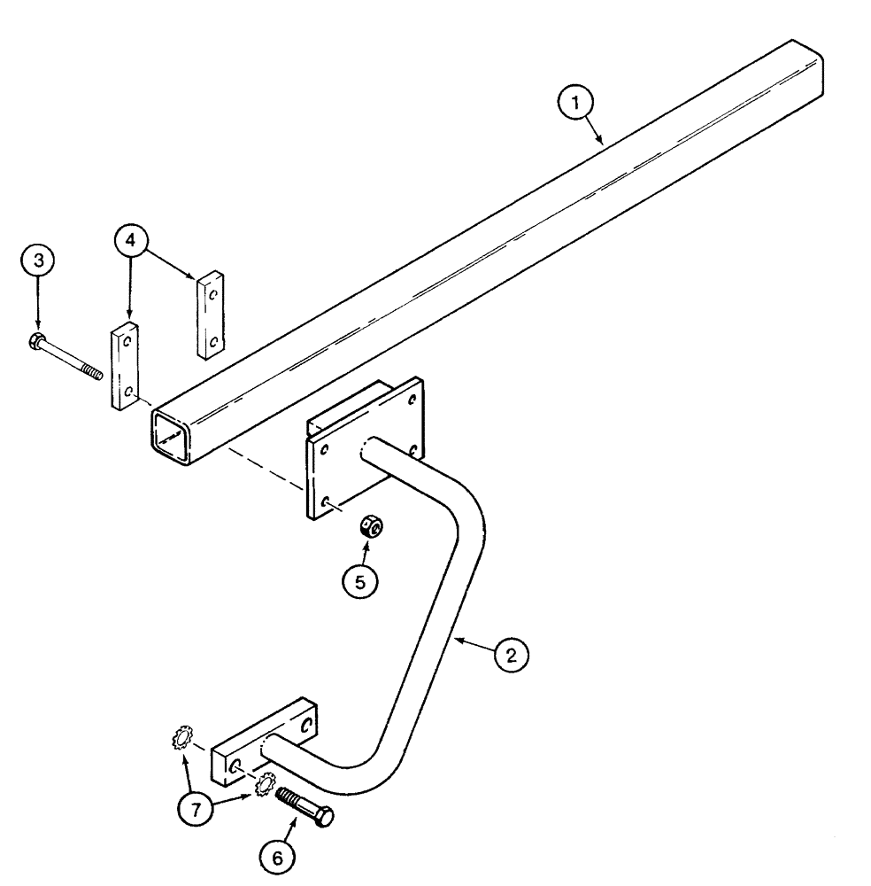 Схема запчастей Case TF300B - (09-28) - GUARD DIGGING CHAIN (09) - CHASSIS/ATTACHMENTS