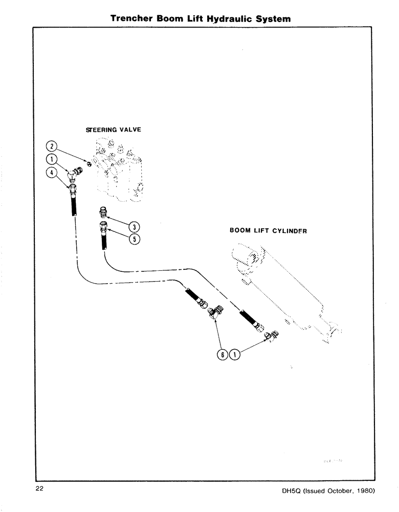 Схема запчастей Case DH5 - (22) - TRENCHER BOOM LIFT HYDRAULIC SYSTEM (35) - HYDRAULIC SYSTEMS