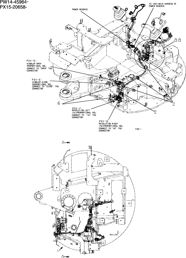 Схема запчастей Case CX36B - (317-17[1]) - HARNESS ASSEMBLY (06) - ELECTRICAL