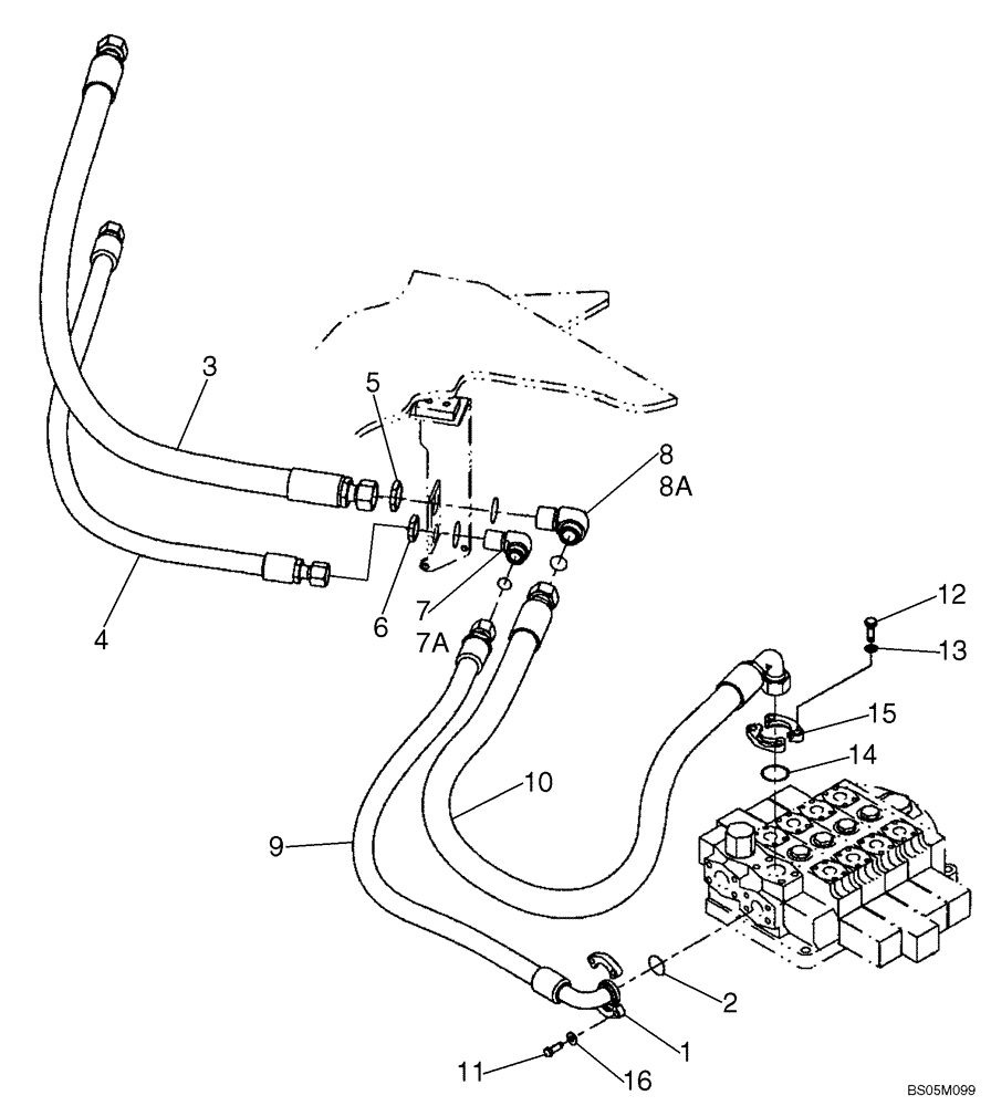 Схема запчастей Case 921C - (05-03B) - HYDRAULICS - STEERING (05) - STEERING