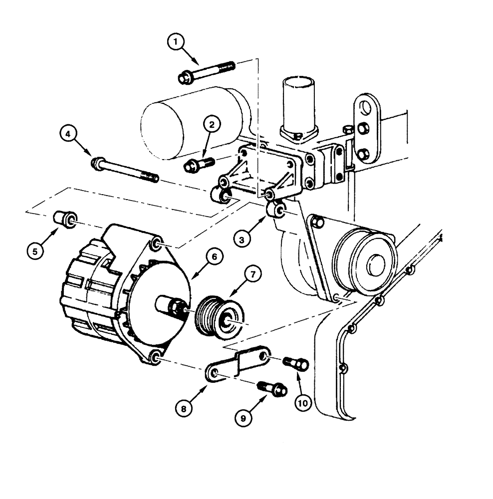 Схема запчастей Case 865 - (04.02[00]) - ALTERNADOR 45A - ASSEMBLY (04) - ELECTRICAL SYSTEMS