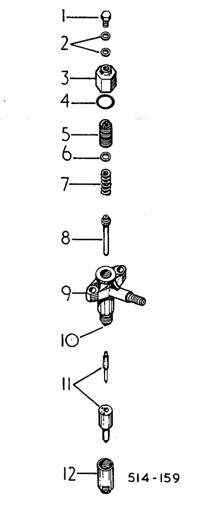 Схема запчастей Case 3400 - (120) - INJECTION NOZZLE - C. A. V. INJECTION (10) - ENGINE