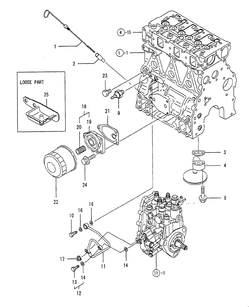 Схема запчастей Case CX22B - (ENGINE-09[1]) - ENGINE OIL (10) - ENGINE