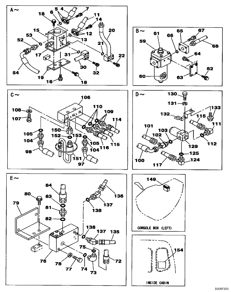 Схема запчастей Case CX160 - (08-42C) - HYDRAULICS, AUXILIARY - DOUBLE ACTING CIRCUIT, PEDAL ACTIVATED (DAC0716849 - ) (08) - HYDRAULICS