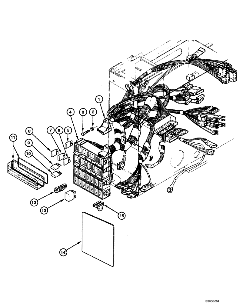 Схема запчастей Case 865 - (04.10[00]) - ELECTRIC SYSTEM - RELAYS AND FUSES (04) - ELECTRICAL SYSTEMS