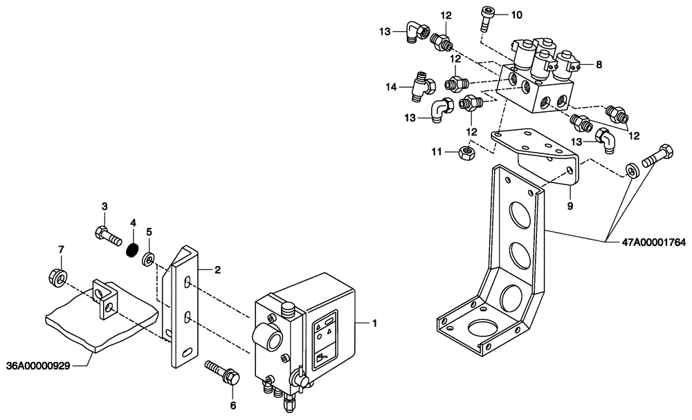 Схема запчастей Case 340 - (59A00000534[001]) - ENGINE HOODS AND DRIVER CAB - HYDRAULIC DUMPING (10) - Cab/Cowlings