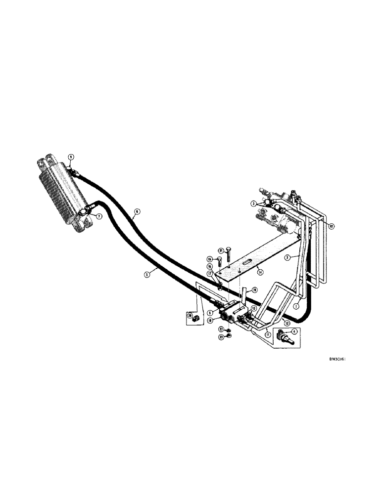 Схема запчастей Case 420 - (160) - EAGLE HITCH HYDRAULICS (WITH LOADER) (07) - HYDRAULIC SYSTEM