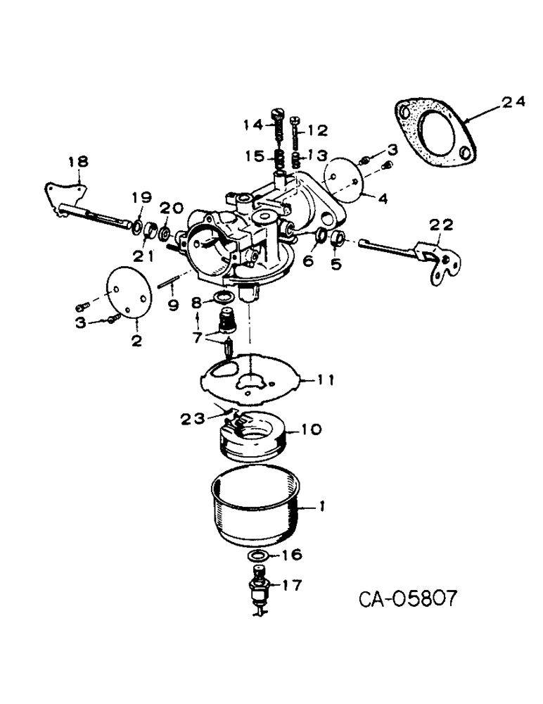 Схема запчастей Case 4130 - (12-11) - 74168C91 - POWER, CARBURETOR, FOR 4130 LOADERS WITH (04) - Drive Train