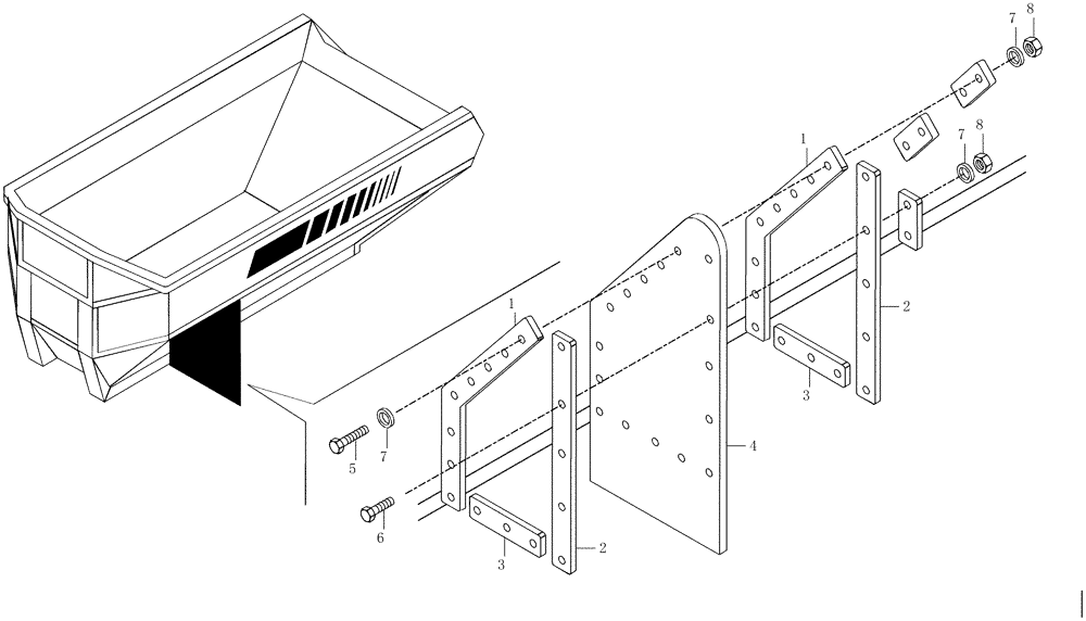 Схема запчастей Case 325 - (5.612/1[02]) - FENDERS - FLOORS (10) - Cab/Cowlings