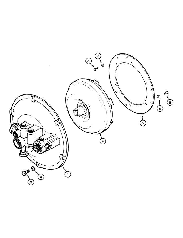 Схема запчастей Case 580SK - (6-06) - TORQUE CONVERTER MOUNTING (06) - POWER TRAIN