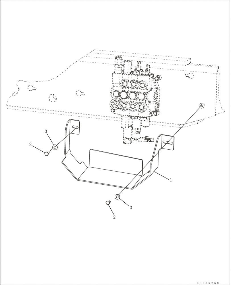 Схема запчастей Case 580SM - (09-09) - GUARD - VALVE, LOADER (09) - CHASSIS/ATTACHMENTS