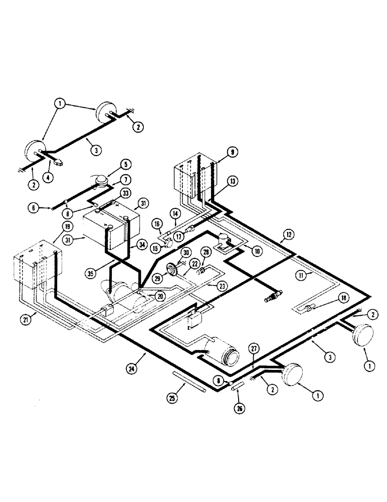 Схема запчастей Case 500 - (053C) - ELECTRICAL EQUIPMENT AND WIRING, (188) DIESEL ENGINE, FIRST USED ENGINE SERIAL NUMBER 9802298 (06) - ELECTRICAL SYSTEMS