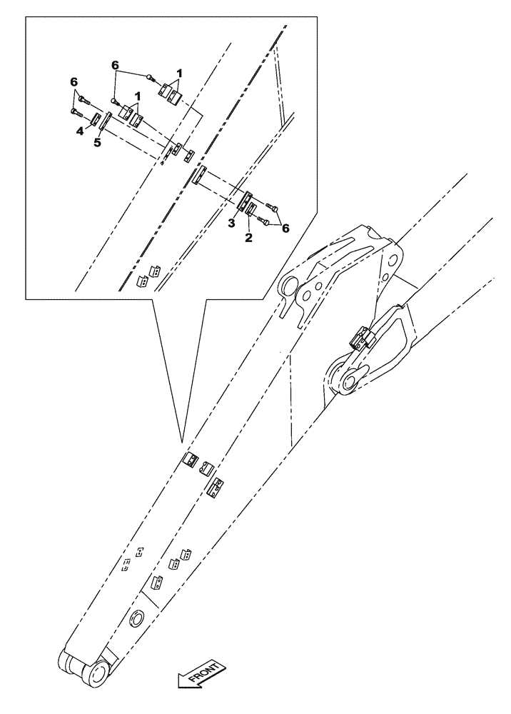 Схема запчастей Case CX130C - (84.912.AB[02]) - CLAMP - DIPPER (84) - BOOMS, DIPPERS & BUCKETS