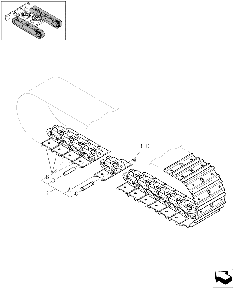 Схема запчастей Case CX31B - (5.0002[01]) - STEEL CRAWLER - 955330020 (48) - TRACKS & TRACK SUSPENSION