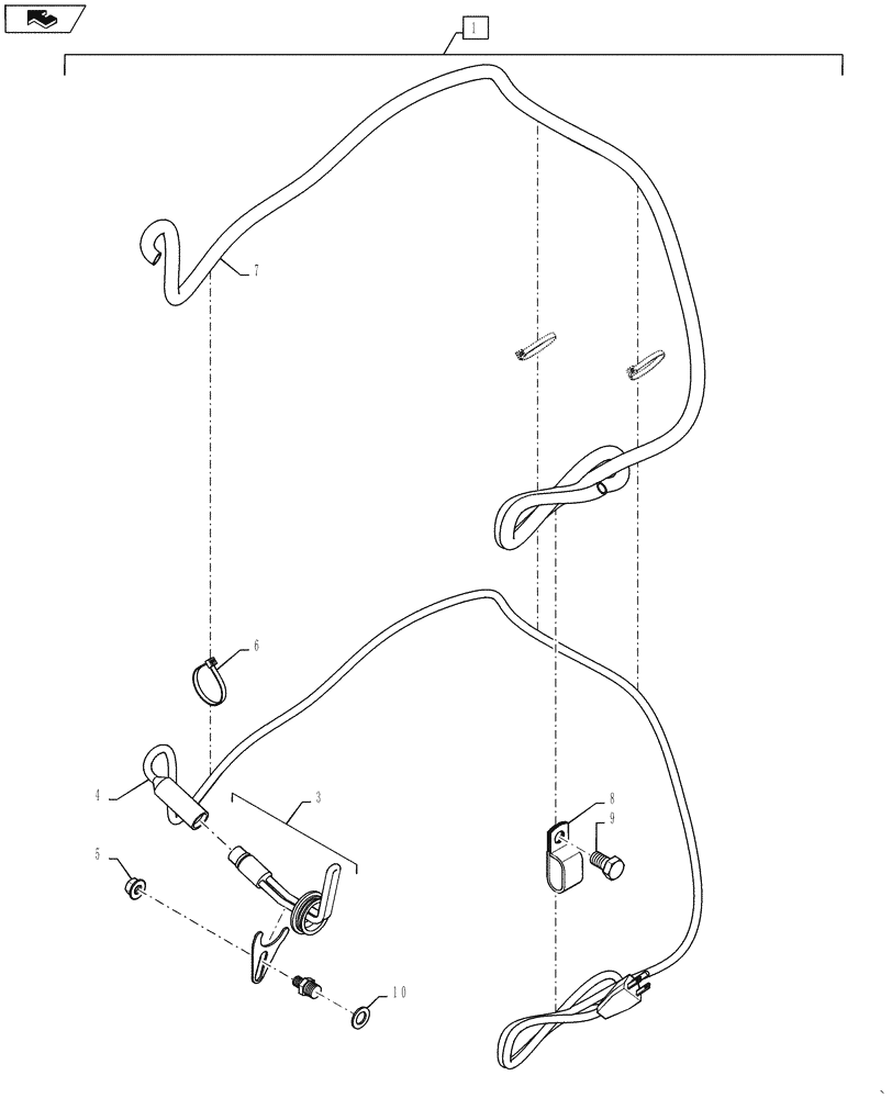 Схема запчастей Case 586H - (88.100.01) - DIA KIT BLOCK HEATER (88) - ACCESSORIES