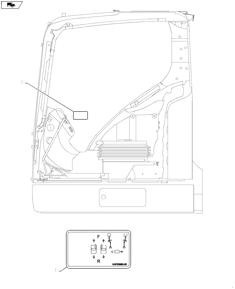 Схема запчастей Case CX145C SR - (90.108.AF[05]) - DECALS - NAMEPLATE, ENGLISH FOOT (OFFSET) (90) - PLATFORM, CAB, BODYWORK AND DECALS