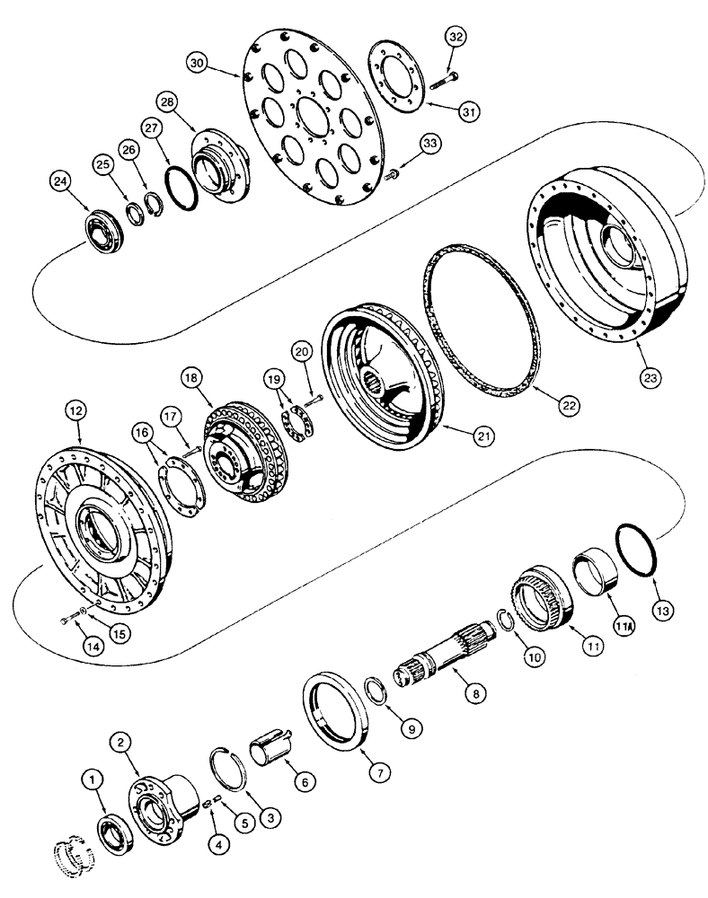 Схема запчастей Case 1150H - (06-02) - TORQUE CONVERTER, (06) - POWER TRAIN