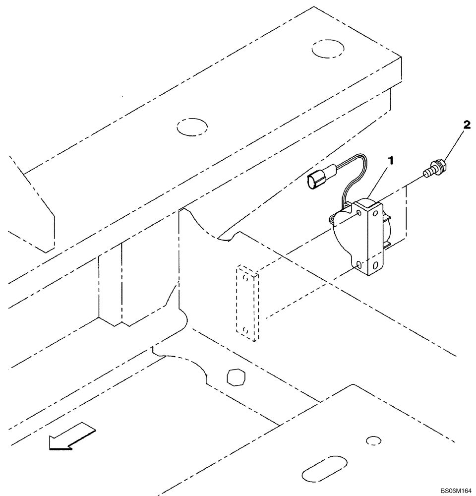 Схема запчастей Case CX145C SR - (55.408.BE) - TRAVEL ALARM (55) - ELECTRICAL SYSTEMS