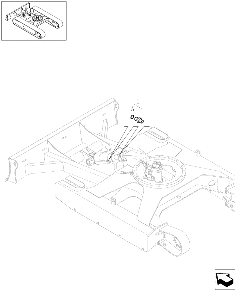 Схема запчастей Case CX27B - (3.051[02]) - DOZER BLADE CYLINDER LINES (03) - Section 3