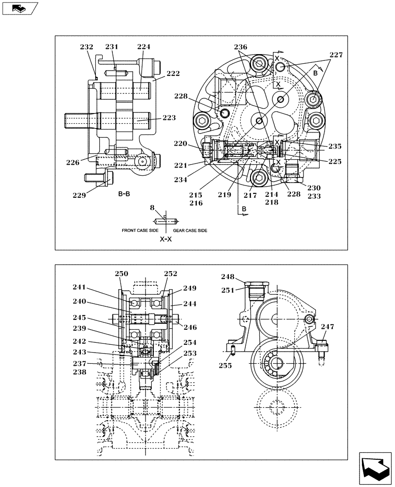 Схема запчастей Case CX160C - (35.106.AD[11]) - HYDRAULIC PUMP - SECOND OPTION (35) - HYDRAULIC SYSTEMS