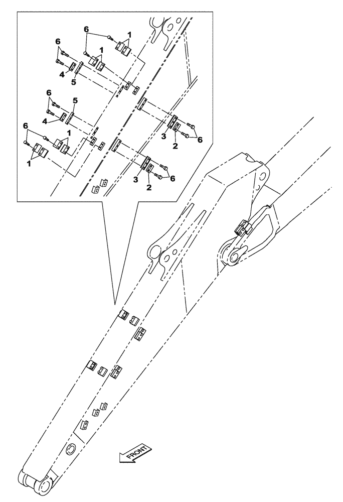 Схема запчастей Case CX130C - (84.912.AB[04]) - CLAMP - DIPPER (84) - BOOMS, DIPPERS & BUCKETS